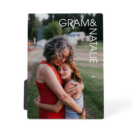 Desktop Plaque of grandmother and granddaughter